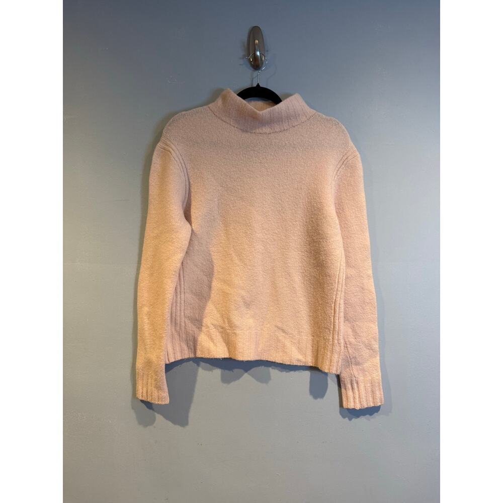 Point Sur J.Crew Pink Merino Wool Alpaca Blend Mock Neck Sweater Medium